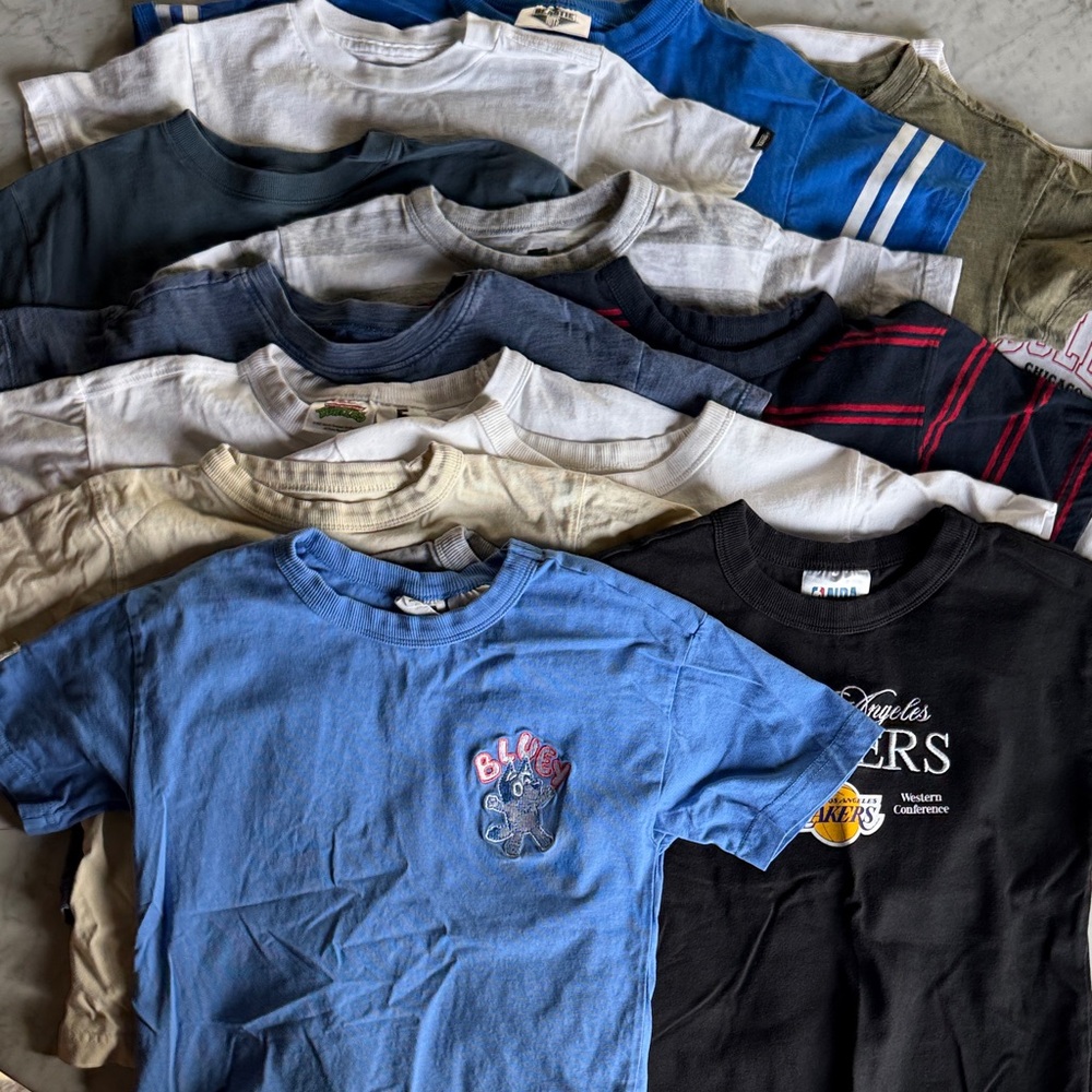 14 nice boys short sleeved shirts - selling as a group